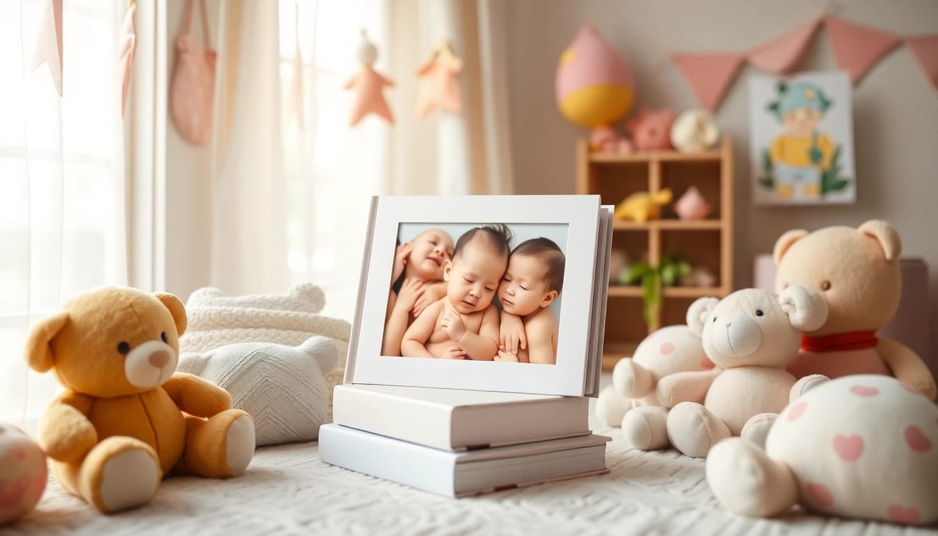 Erstellen Sie Erinnerungen mit BabyAlbum24.de, an einem schönen Babyfoto-Album in einer gemütlichen Umgebung.