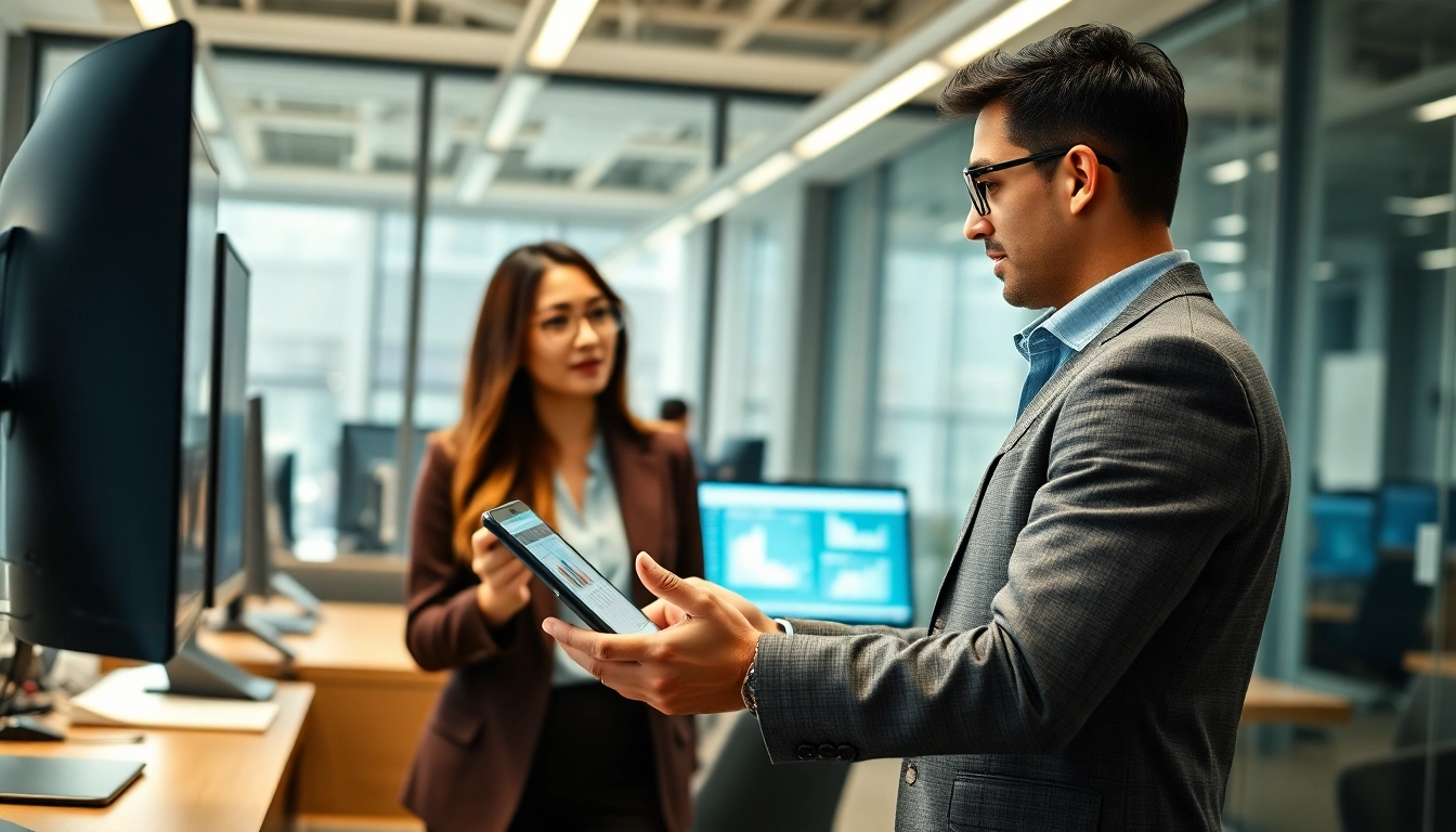 Headhunter Ingenieure verknüpft Ingenieure mit innovativen Möglichkeiten in einem modernen Büro.