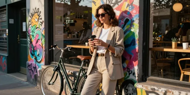 www.lady-lifestyle.de zeigt eine stilvolle Frau in urbaner Umgebung, die ihren modernen Lebensstil genießt.