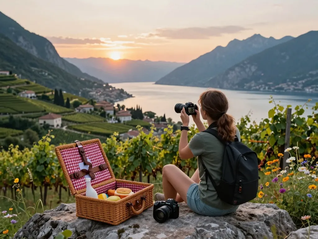 Gardasee Reisetipps für die perfekte Aussicht auf den Sonnenuntergang am Gardasee mit lokalen Köstlichkeiten.