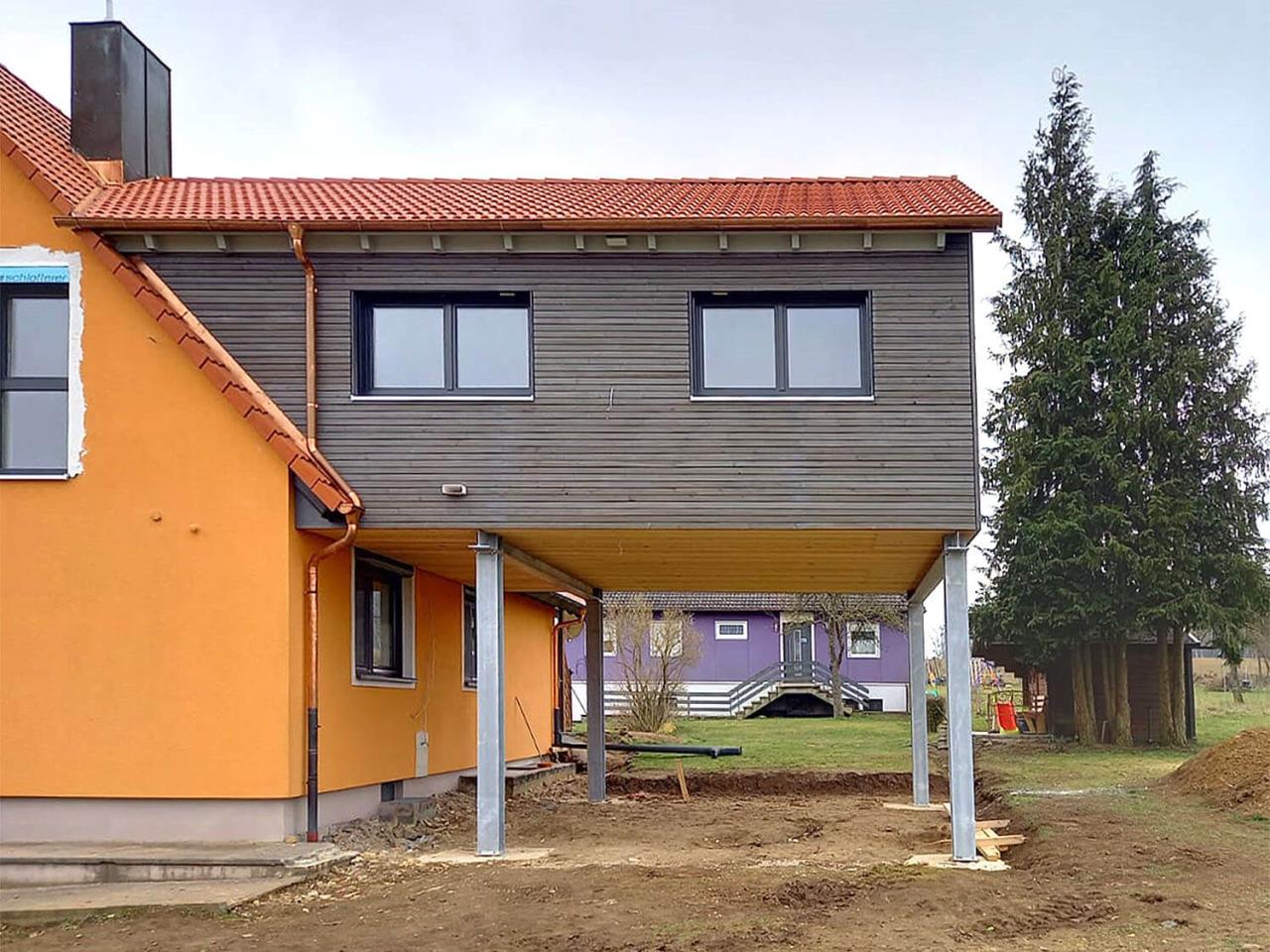 Anbau an ein bestehendes Einfamilienhaus in AdelshofenGroßharbach
