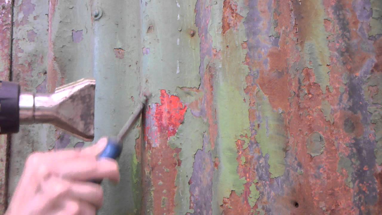 alte farbe von metall entfernen