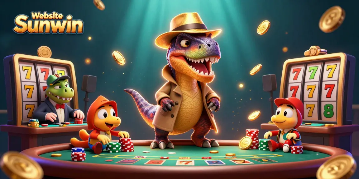 Engage in thrilling gaming at Website Sunwin with vibrant animations and casino characters.